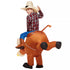 Disfraz inflable de jinete de toro para niño - imagen 2