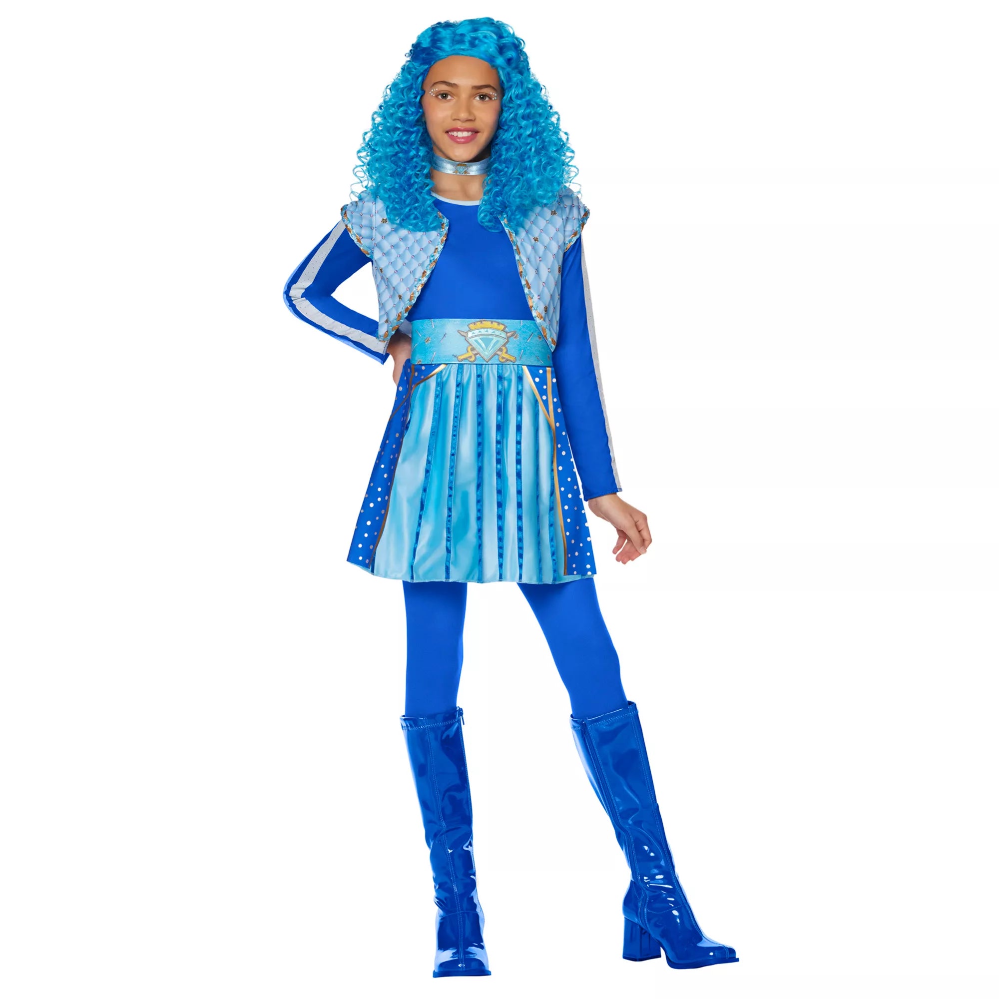 Disfraz con vestido de Chloe para niña – Descendants: The Rise of Red - imagen 1