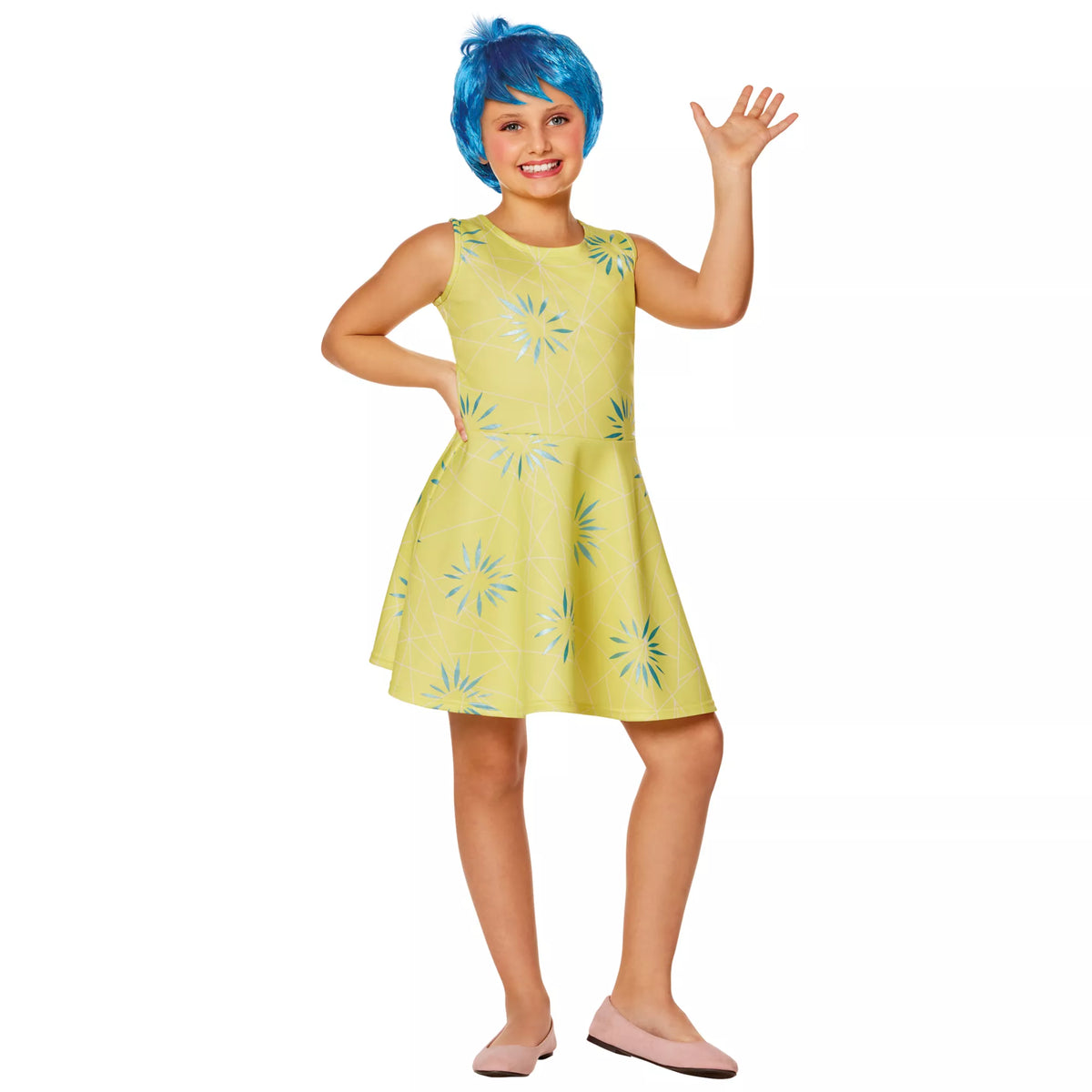 Disfraz con vestido de Joy para niña – Inside Out 2 - imagen 1