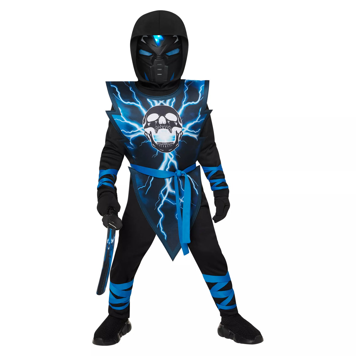 Disfraz de ninja electrificado para niña pequeña - imagen 1