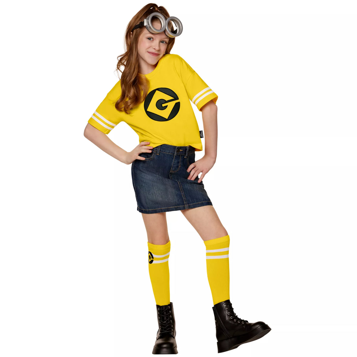 Kit de disfraz de Minions Kevin de manga corta para niña - imagen 1
