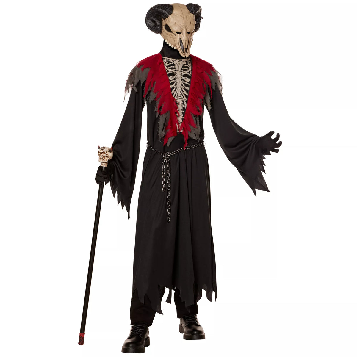 Disfraz de cabra calavera con túnica para niño - imagen 1