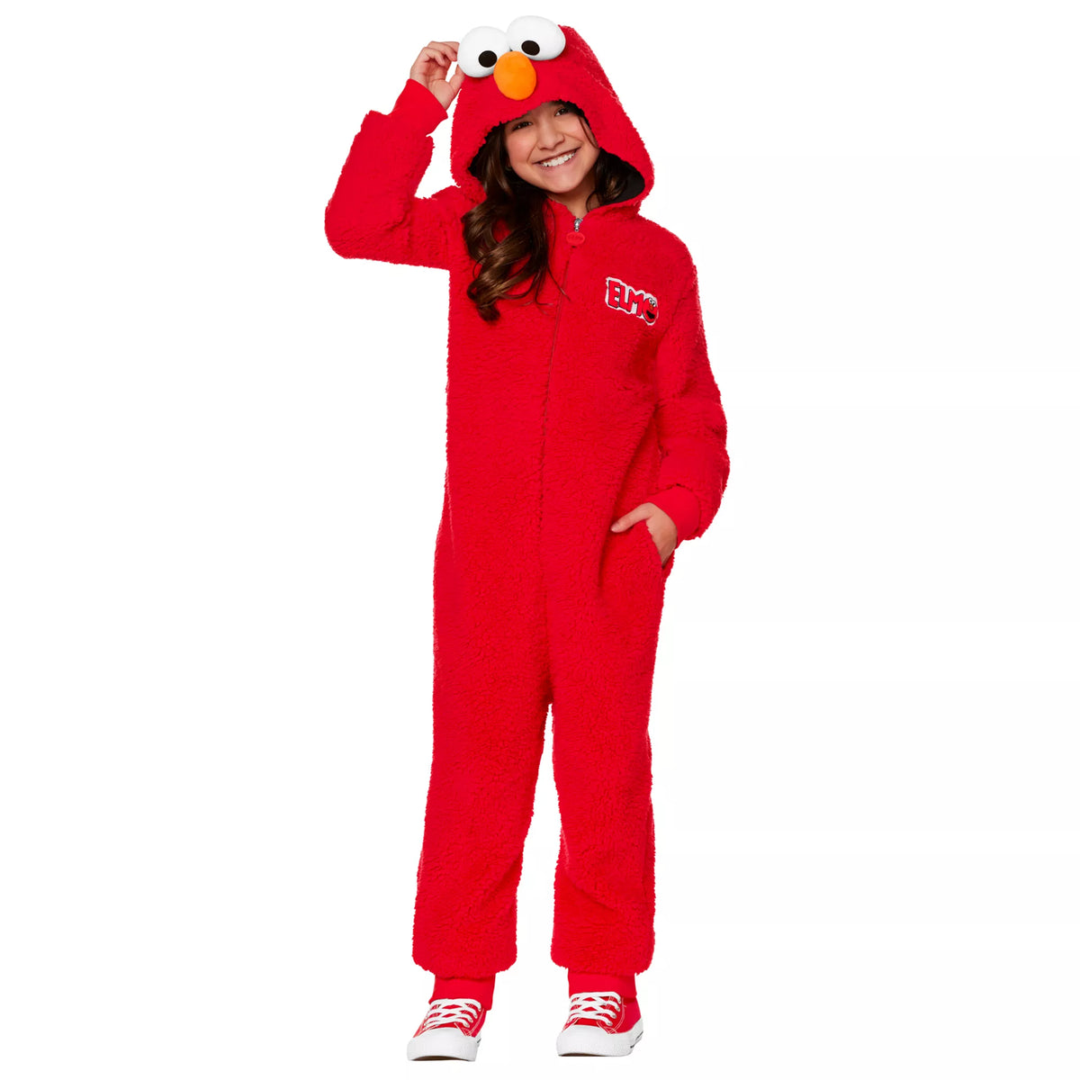 Disfraz con enterizo de Elmo para niña – Sesame Street - imagen 3