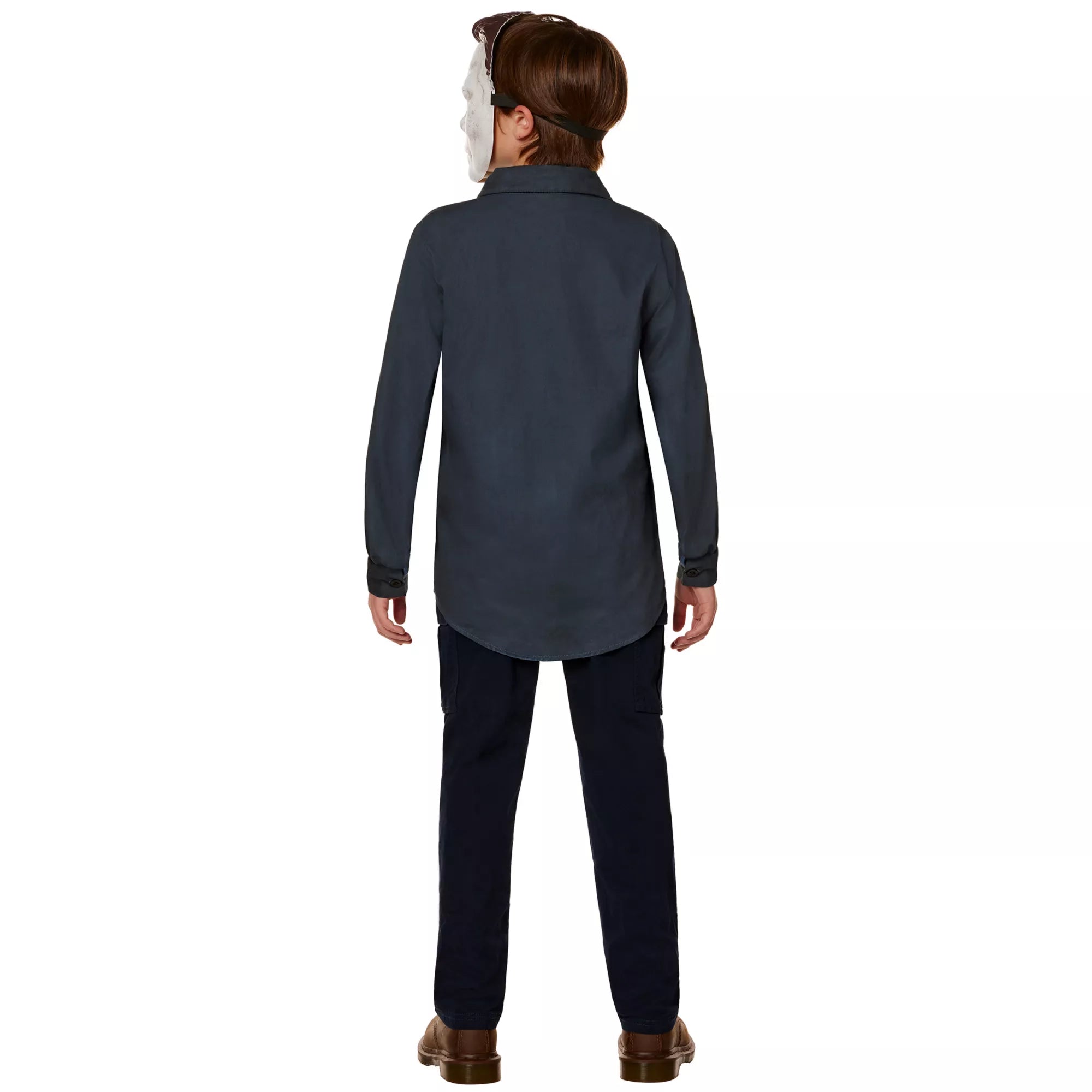 Kit de disfraz de Michael Myers con camisa de trabajo y máscara para niño – Halloween - imagen 2
