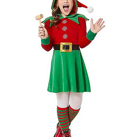 Disfraz de Vestido con Capucha de Elfo Infantil Spirit Halloween