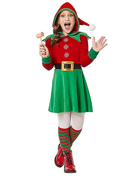Disfraz de Vestido con Capucha de Elfo Infantil Spirit Halloween