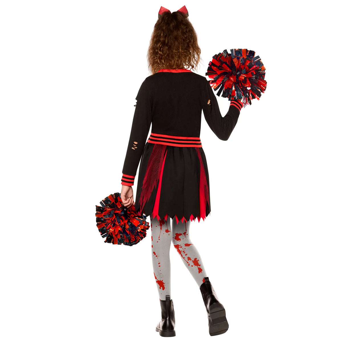 Disfraz de porrista universitaria del terror para niña - imagen 2