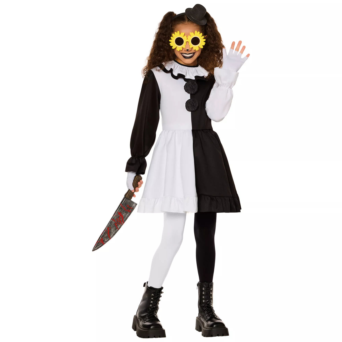 Disfraz con vestido de Art the Clown para niña – Terrifier - imagen 1