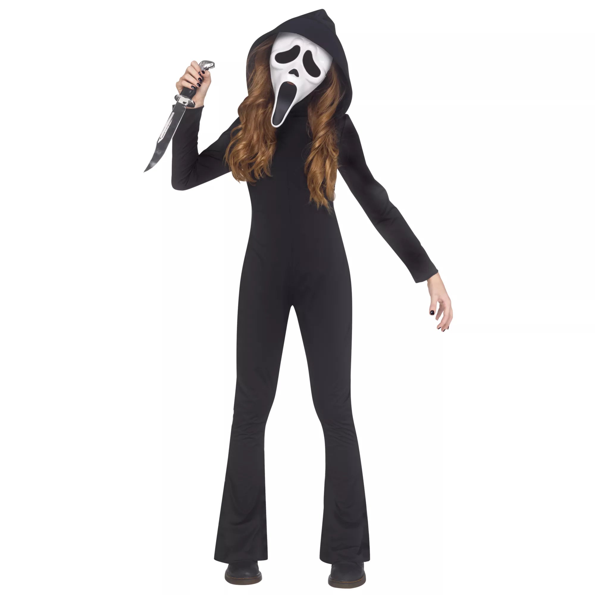 Disfraz con enterizo de Ghost Face para niña - imagen 1