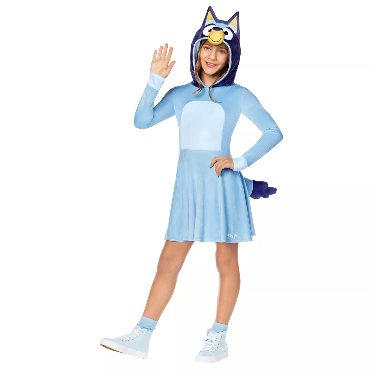 Disfraz con vestido de Bluey para niña - imagen 1