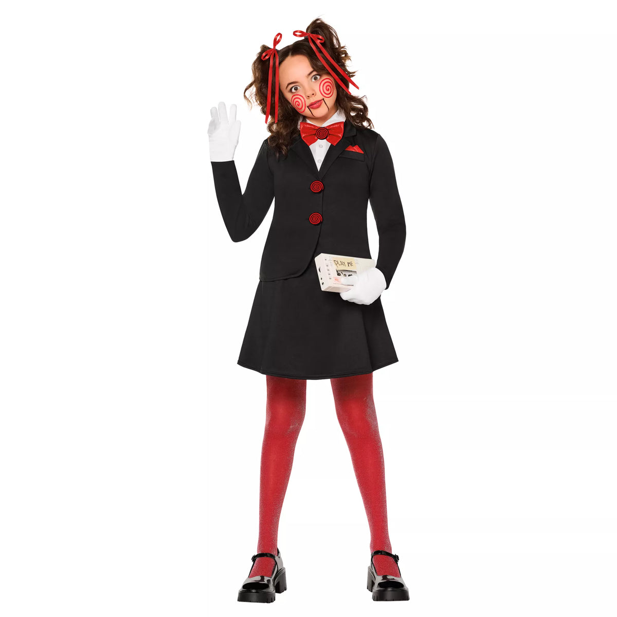 Disfraz con vestido de Billy the Puppet para niña – Saw - imagen 1