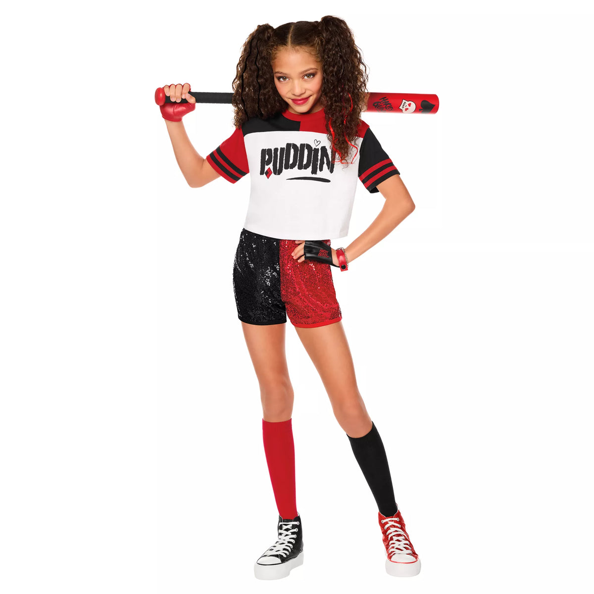 Disfraz con shorts Puddin de Harley Quinn para niña – DC Villains - imagen 1