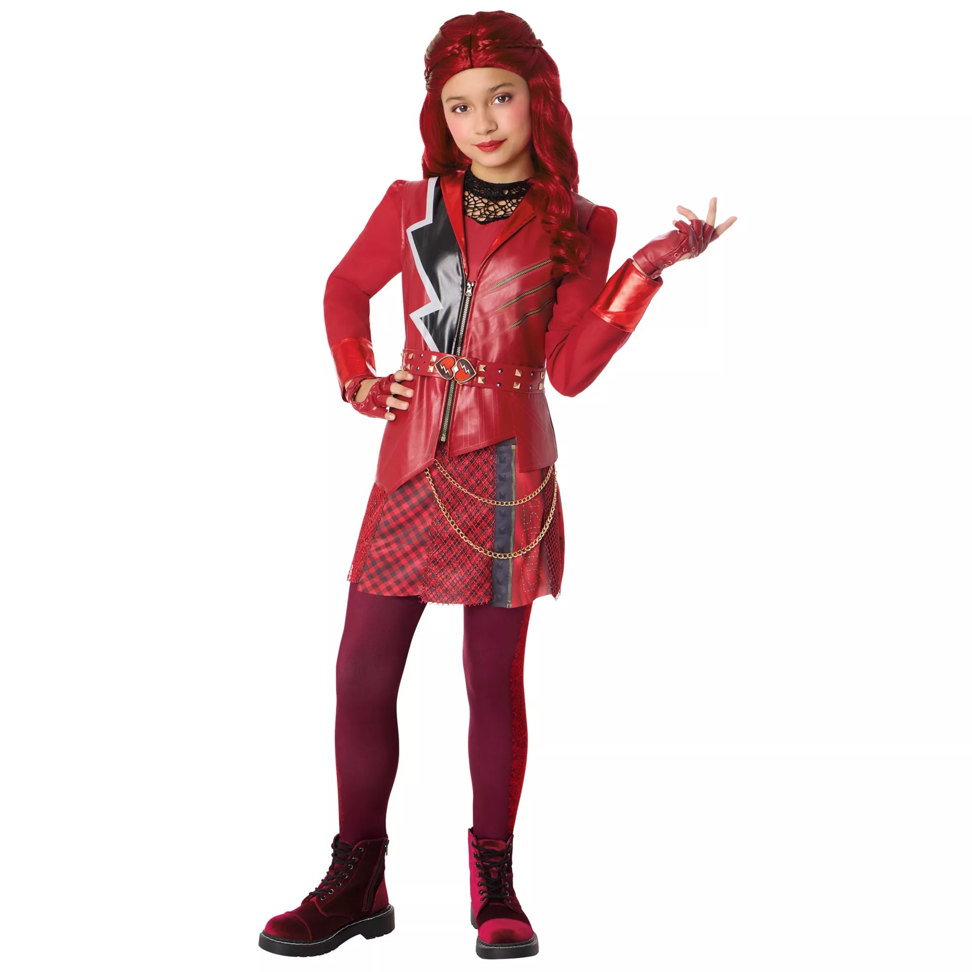 Disfraz con vestido de Red para niña – Descendants: Wicked Wonderland - imagen 1