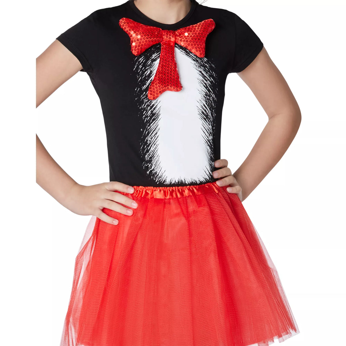 Kit de disfraz de Cat in the Hat para niña – Dr. Seuss - imagen 3