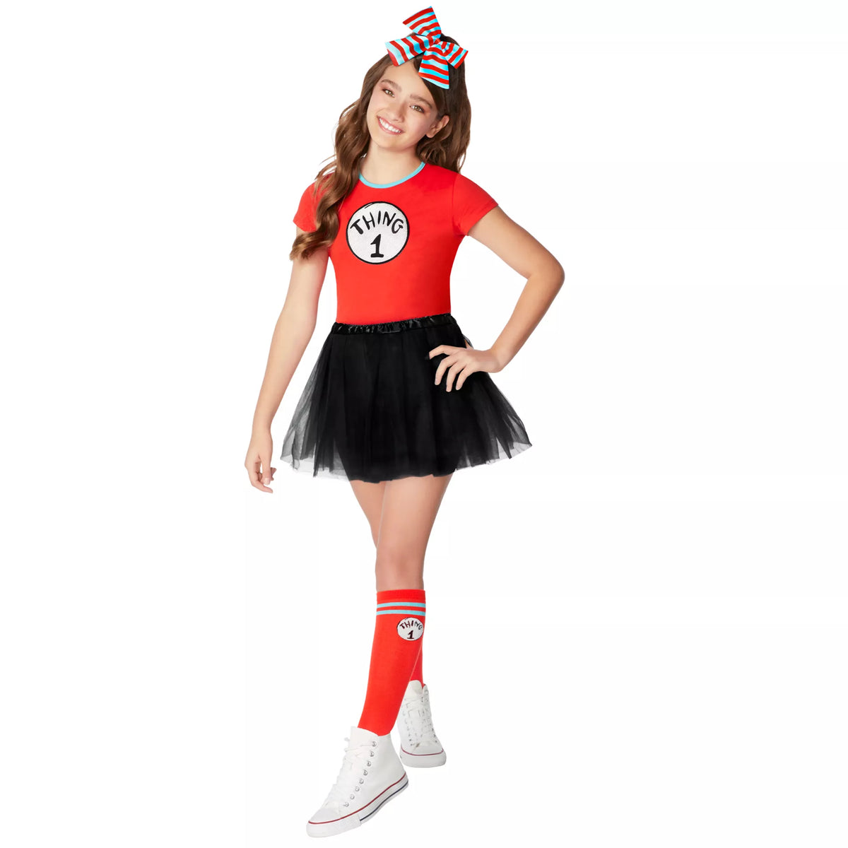 Kit de disfraz de Thing 1 and Thing 2 para niña – Dr. Seuss - imagen 1