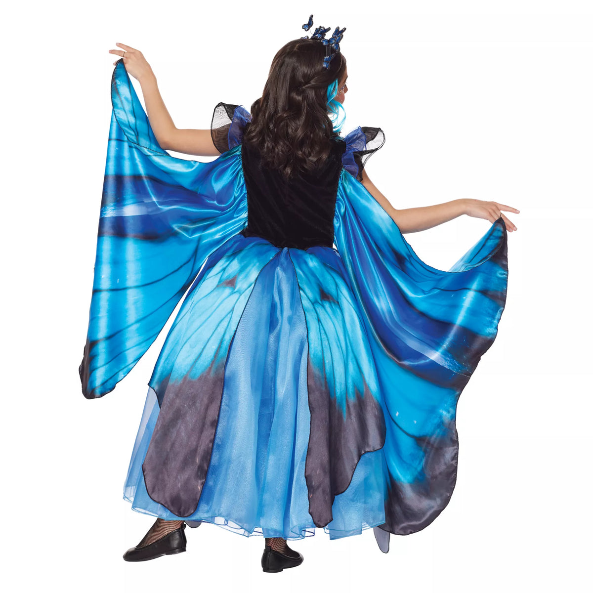Disfraz con vestido de mariposa azul para niña – The Signature Collection - imagen 1
