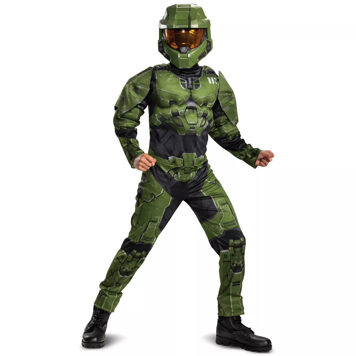 Disfraz musculoso de Master Chief para niño – Halo Infinite - imagen 1