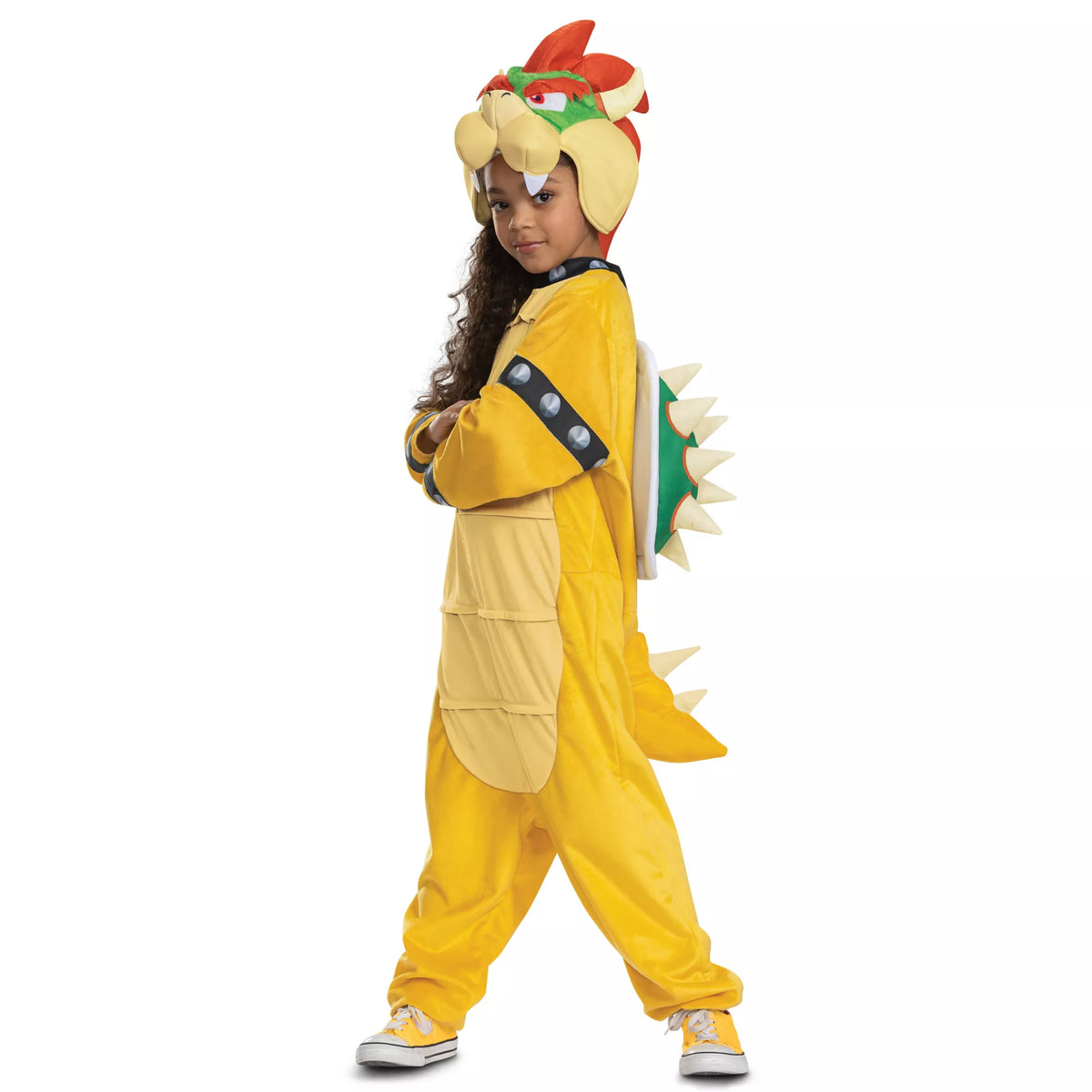 Disfraz con enterizo de Bowser para niña – Super Mario Bros. - imagen 3
