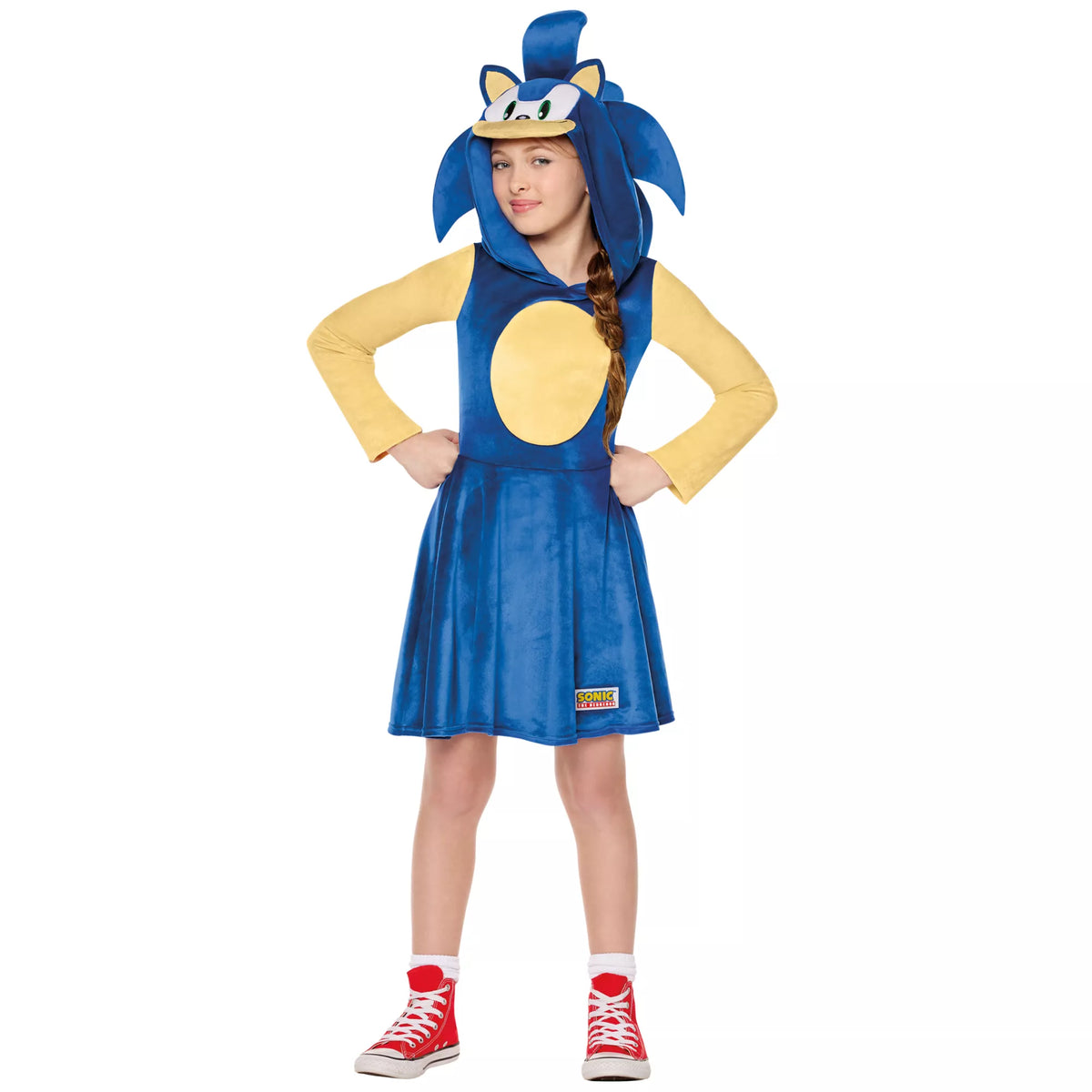 Disfraz con vestido de Sonic the Hedgehog para niña - imagen 1