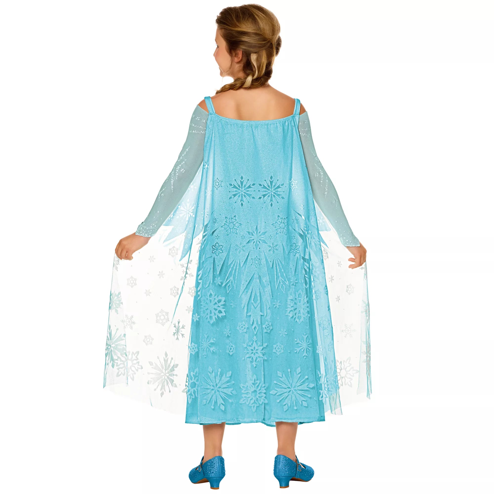 Disfraz con vestido de Elsa para niña – Frozen - imagen 2