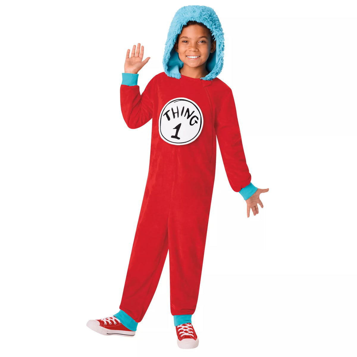 Disfraz con enterizo de Thing 1 and 2 para niña – The Cat in the Hat - imagen 1