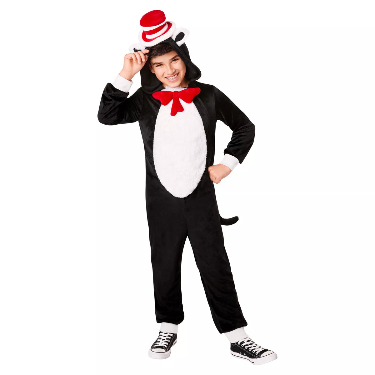 Disfraz con enterizo de Cat in the Hat para niña – Dr. Seuss - imagen 1