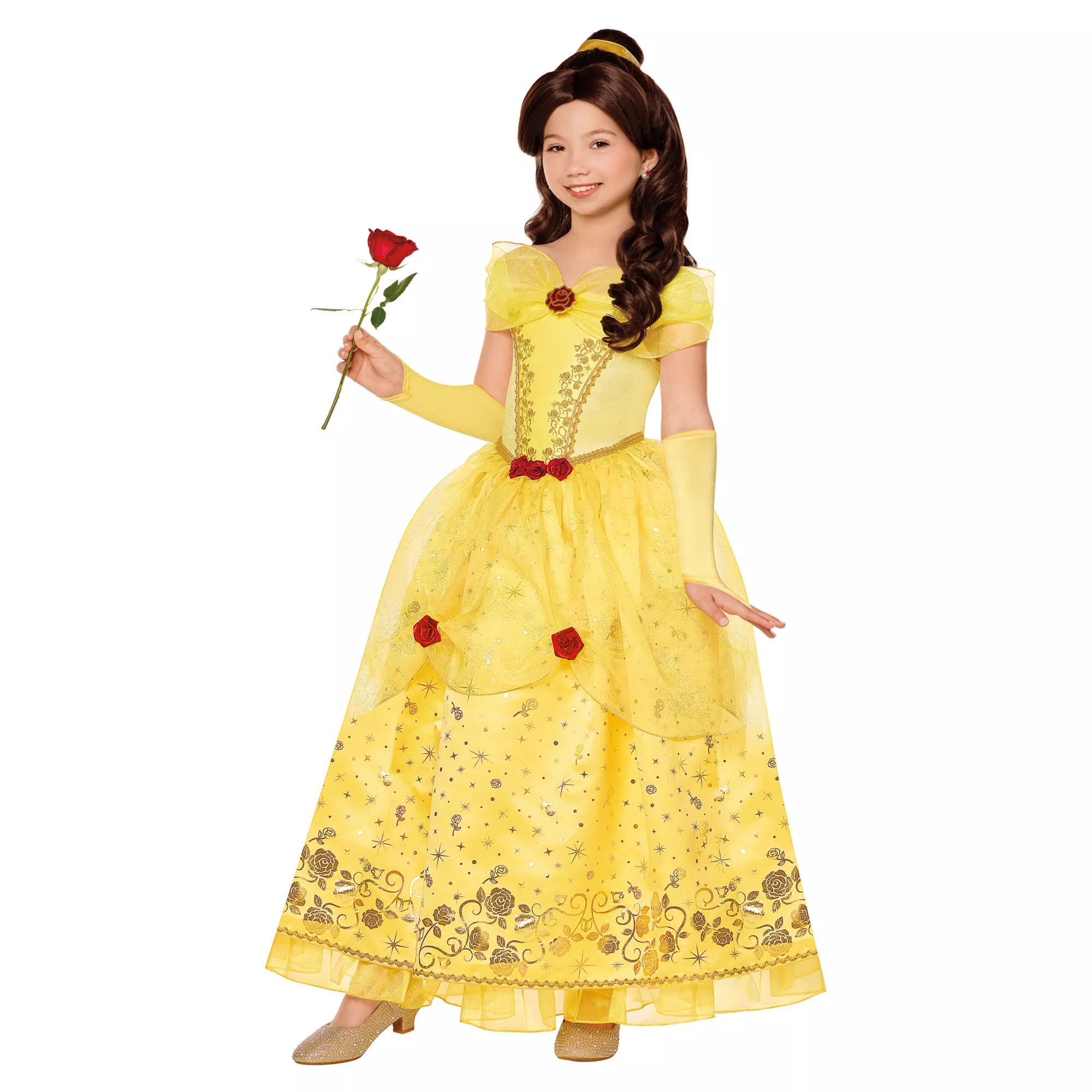 Disfraz con vestido de Belle para niña – Disney Princess - imagen 1