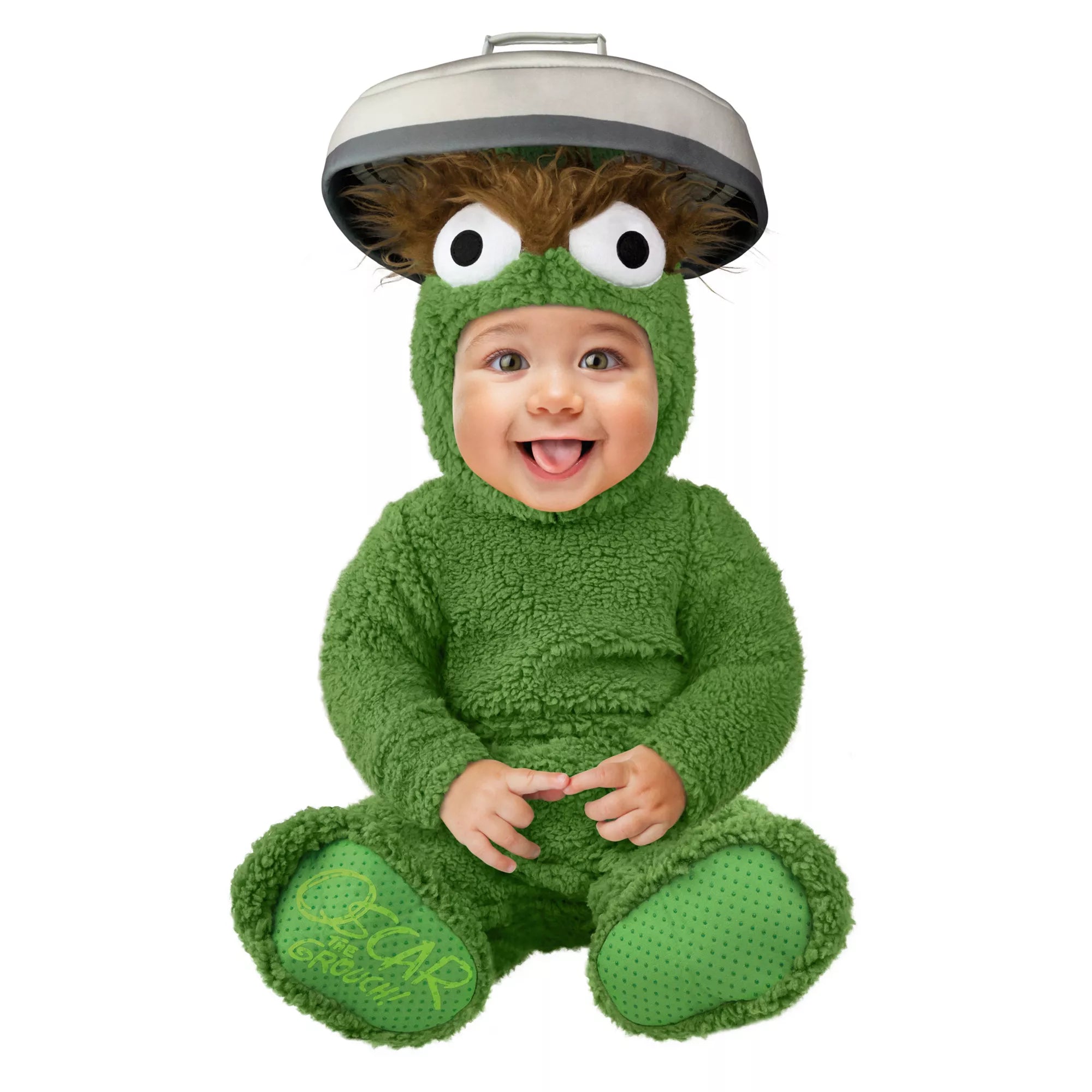Disfraz de Enterizo de Oscar the Grouch para Bebé Sesame Street Spirit Halloween