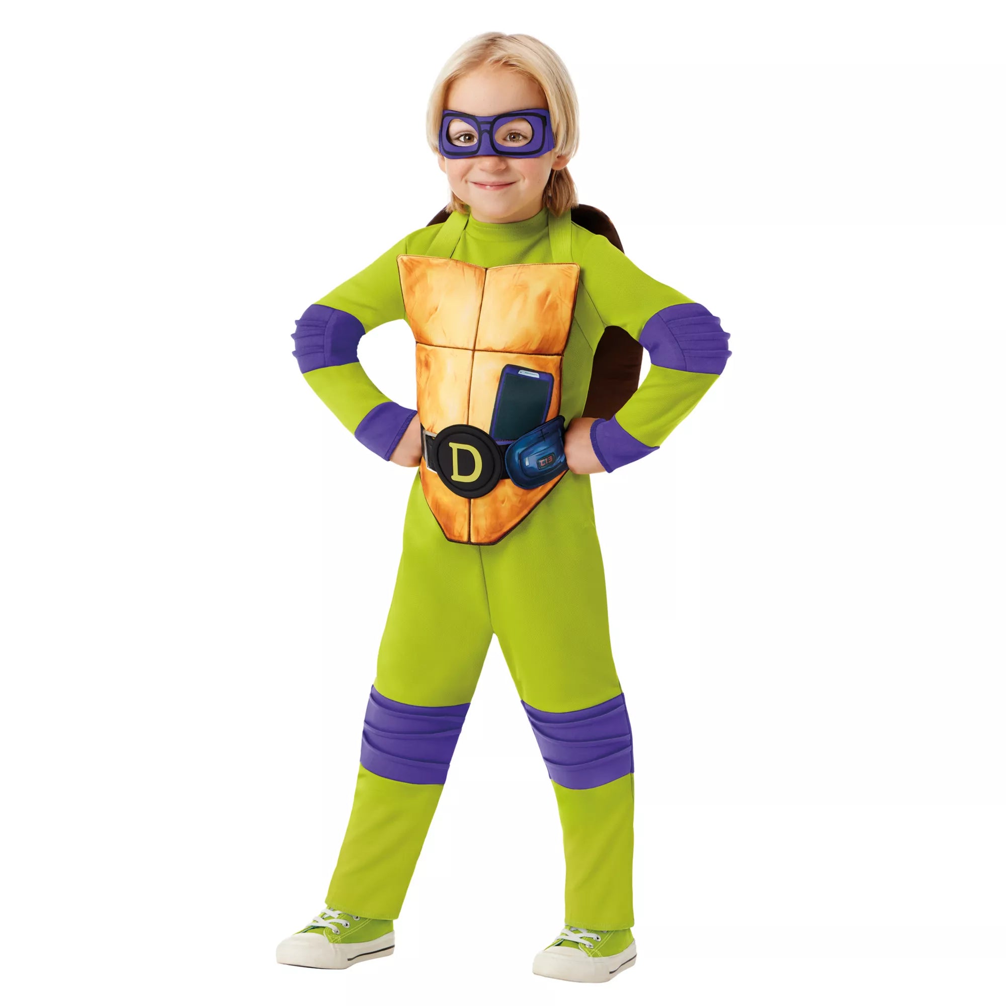Disfraz con enterizo de Donatello para niña pequeña – TMNT Mutant Mayhem - imagen 1
