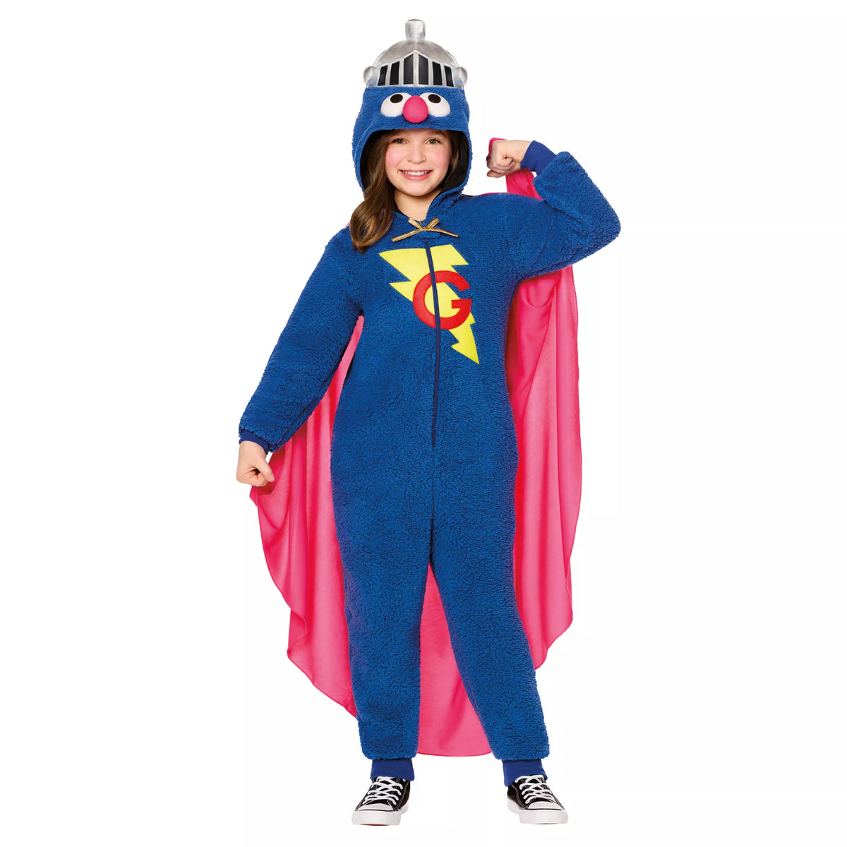 Disfraz con enterizo de Super Grover para niña – Sesame Street - imagen 1