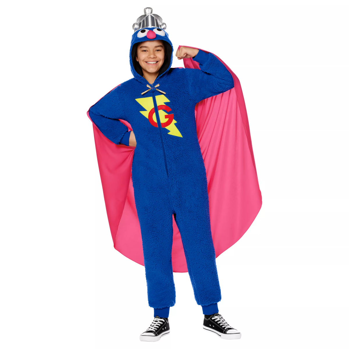 Disfraz con enterizo de Super Grover para niña – Sesame Street - imagen 3