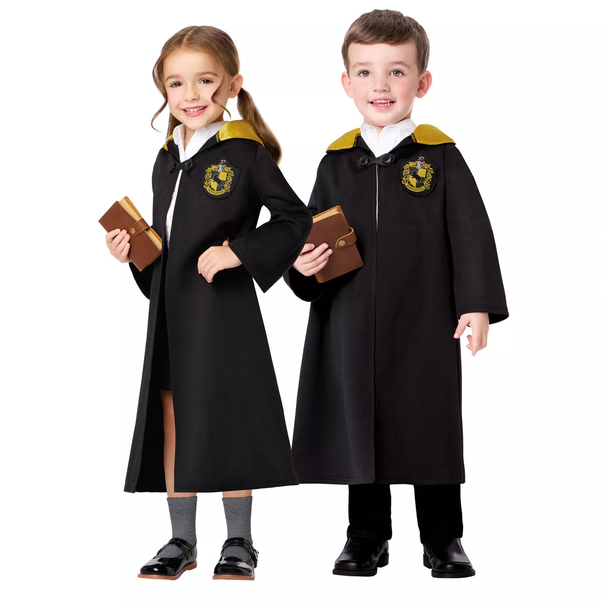 Túnica con capucha de Hufflepuff para niña pequeña – Harry Potter - imagen 1