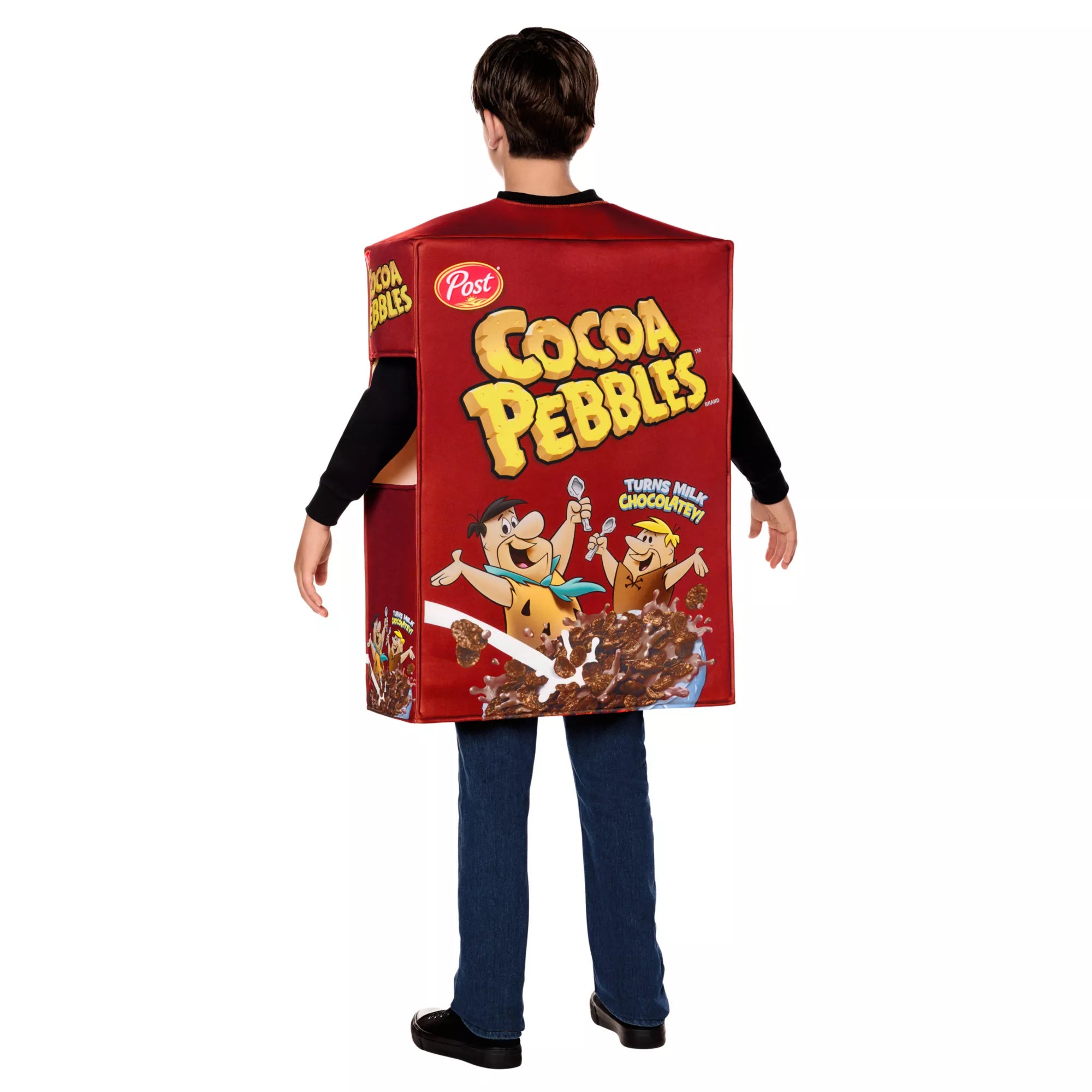 Disfraz 3D de caja de cereal Cocoa Pebbles para niño - imagen 2