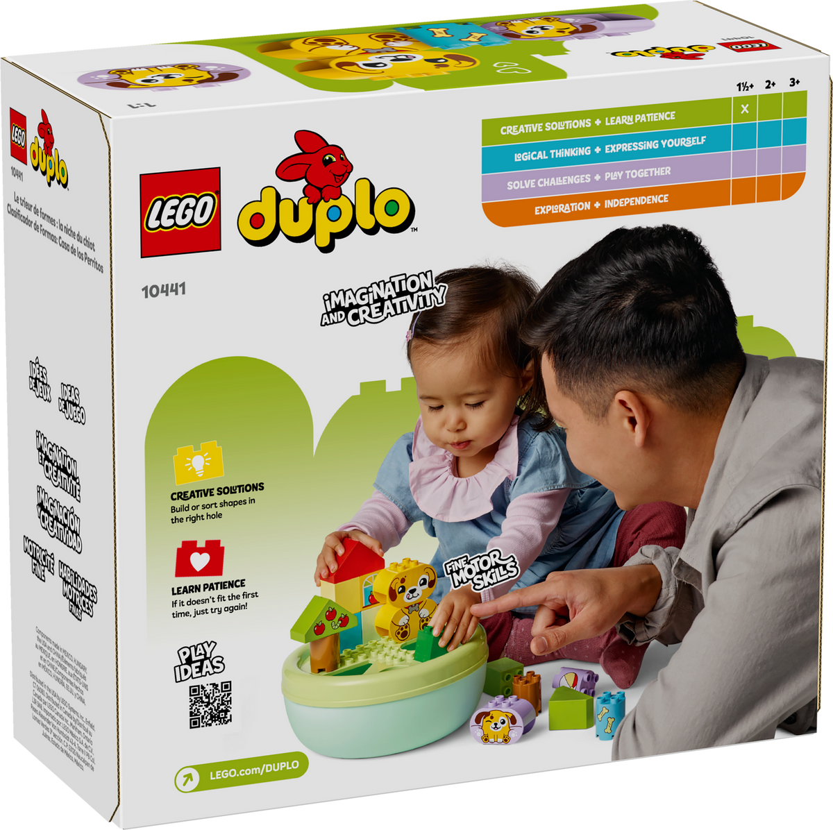 LEGO DUPLO Clasificador de Formas: Casita para Cachorros 10441