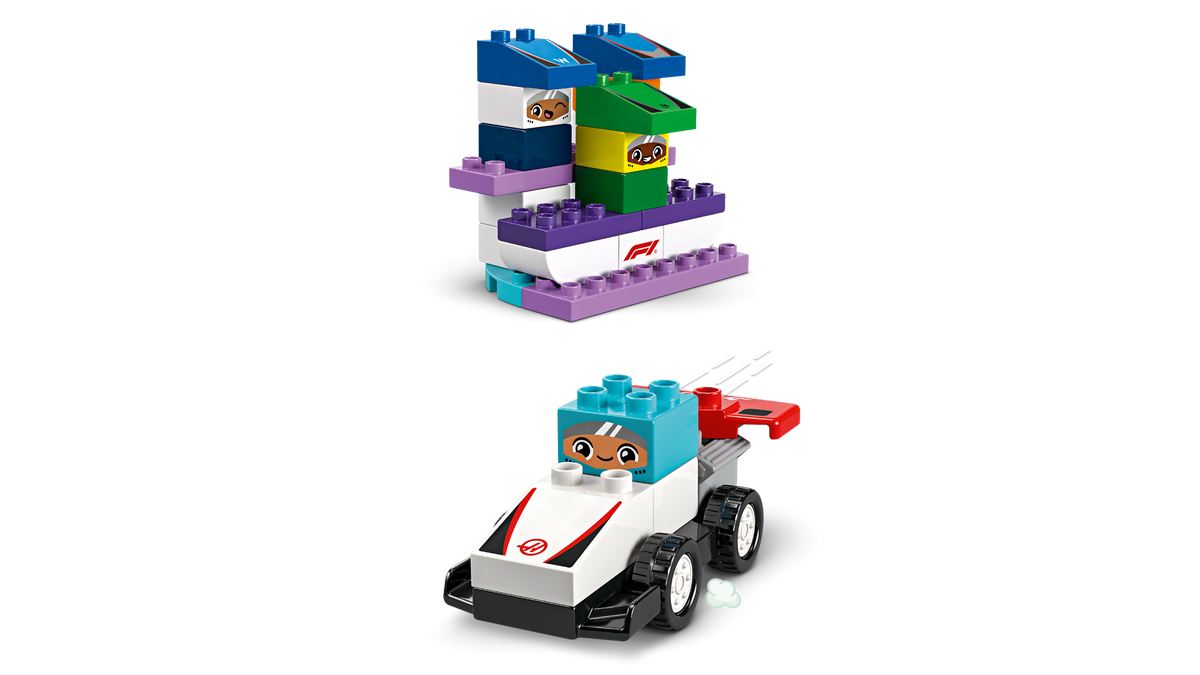 LEGO DUPLO Coches de Carreras y Pilotos del Equipo de F1 10445