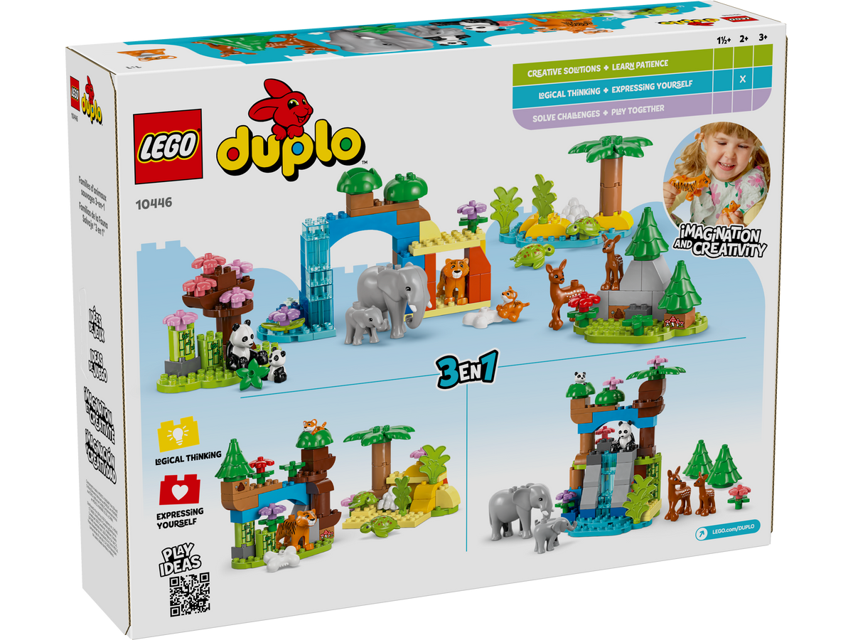 LEGO DUPLO Familias de Animales Salvajes 3en1 10446