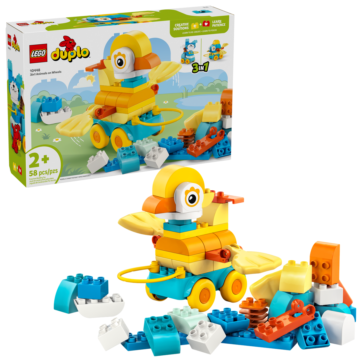 LEGO DUPLO Animales sobre Ruedas 3en1 10448