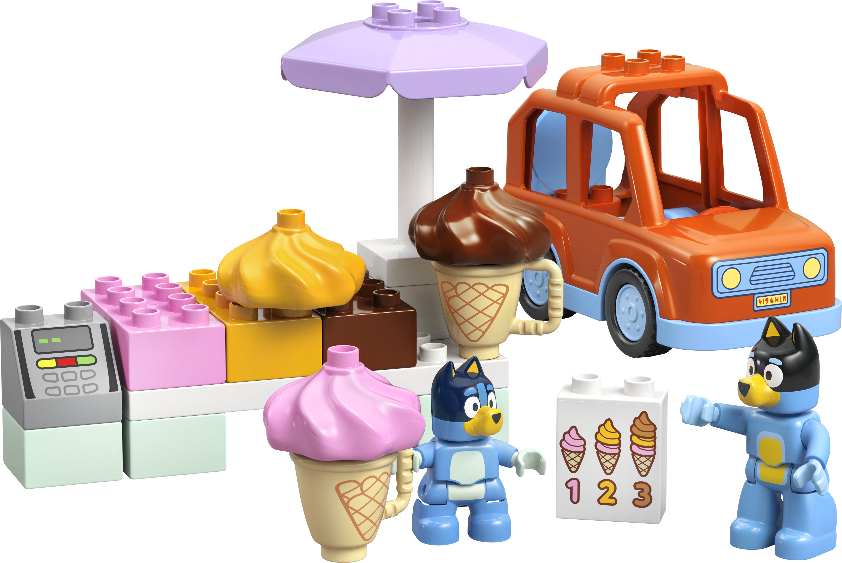 LEGO DUPLO Excursión a la Heladería con Bluey 10458
