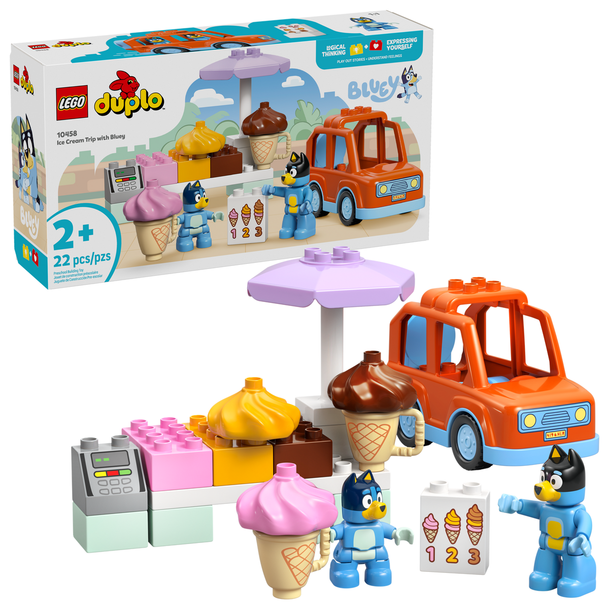 LEGO DUPLO Excursión a la Heladería con Bluey 10458