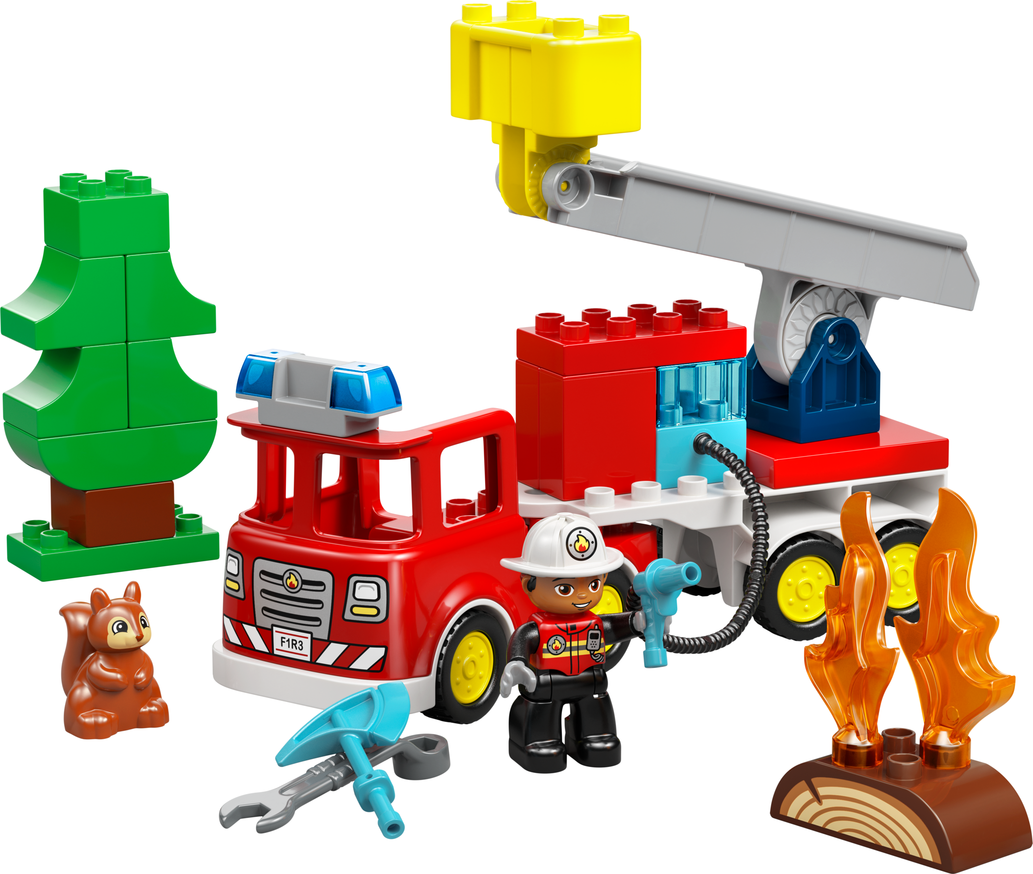 LEGO DUPLO Camión de Bomberos con Manguera y Bomberos 10473