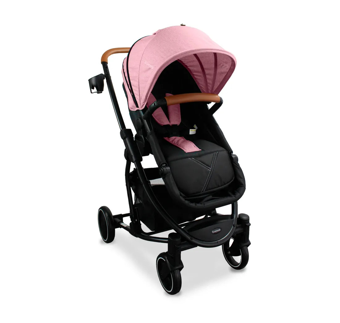 Coche Tipo Moisés Prima Rosado - Bebesit