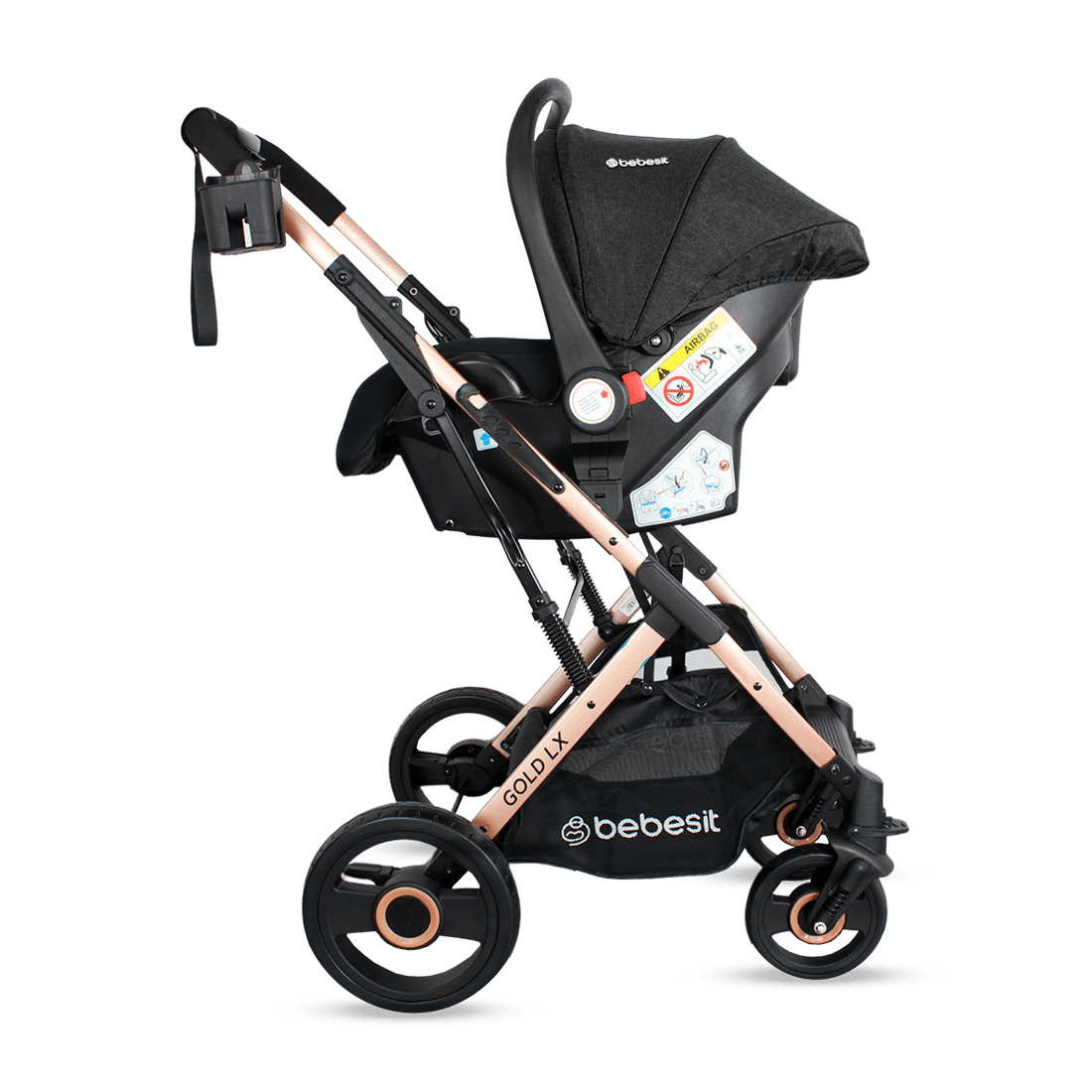 Coche para Bebé Travel GL LX Negro - Bebesit