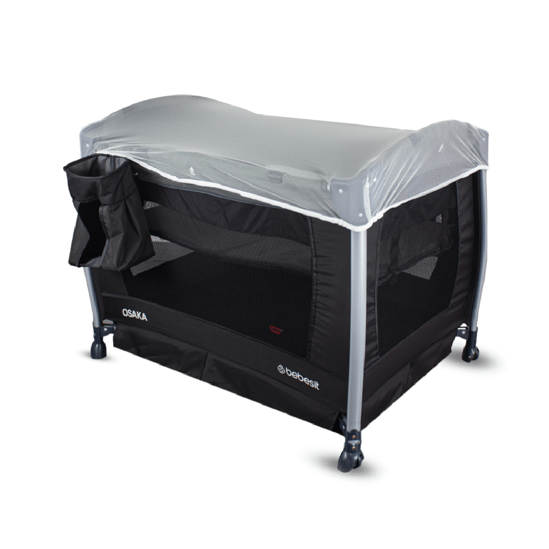 Cuna Corral para Bebé Pack N Play Osaka con Moisés Negro - Bebesit