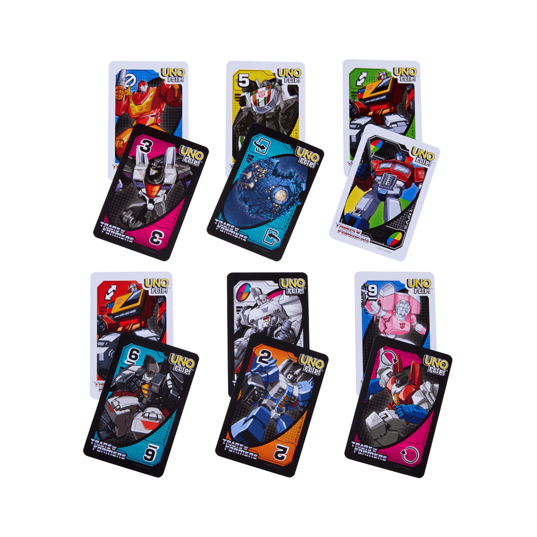 Juego de Cartas Flip Transformers - UNO