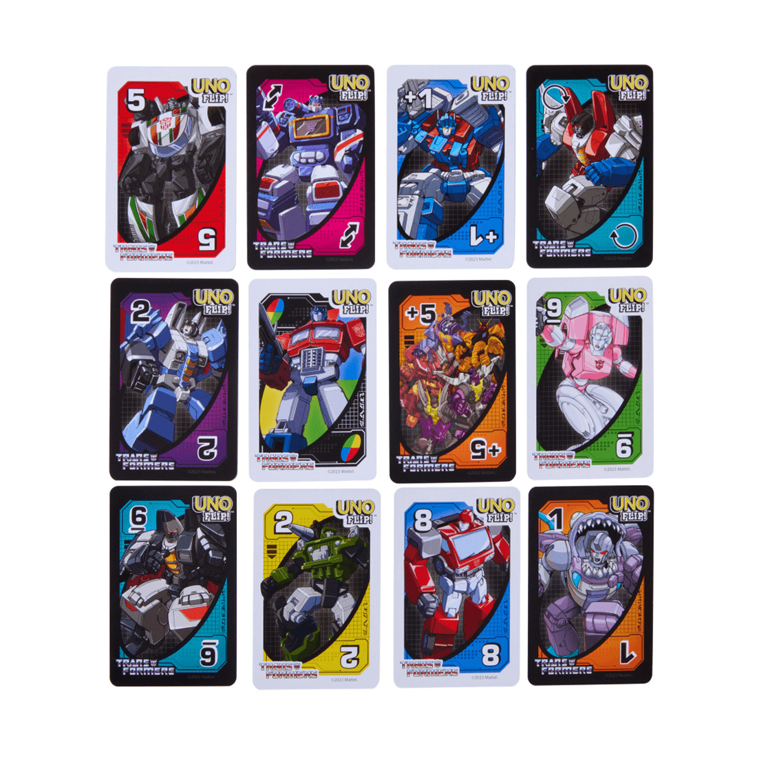 Juego de Cartas Flip Transformers - UNO