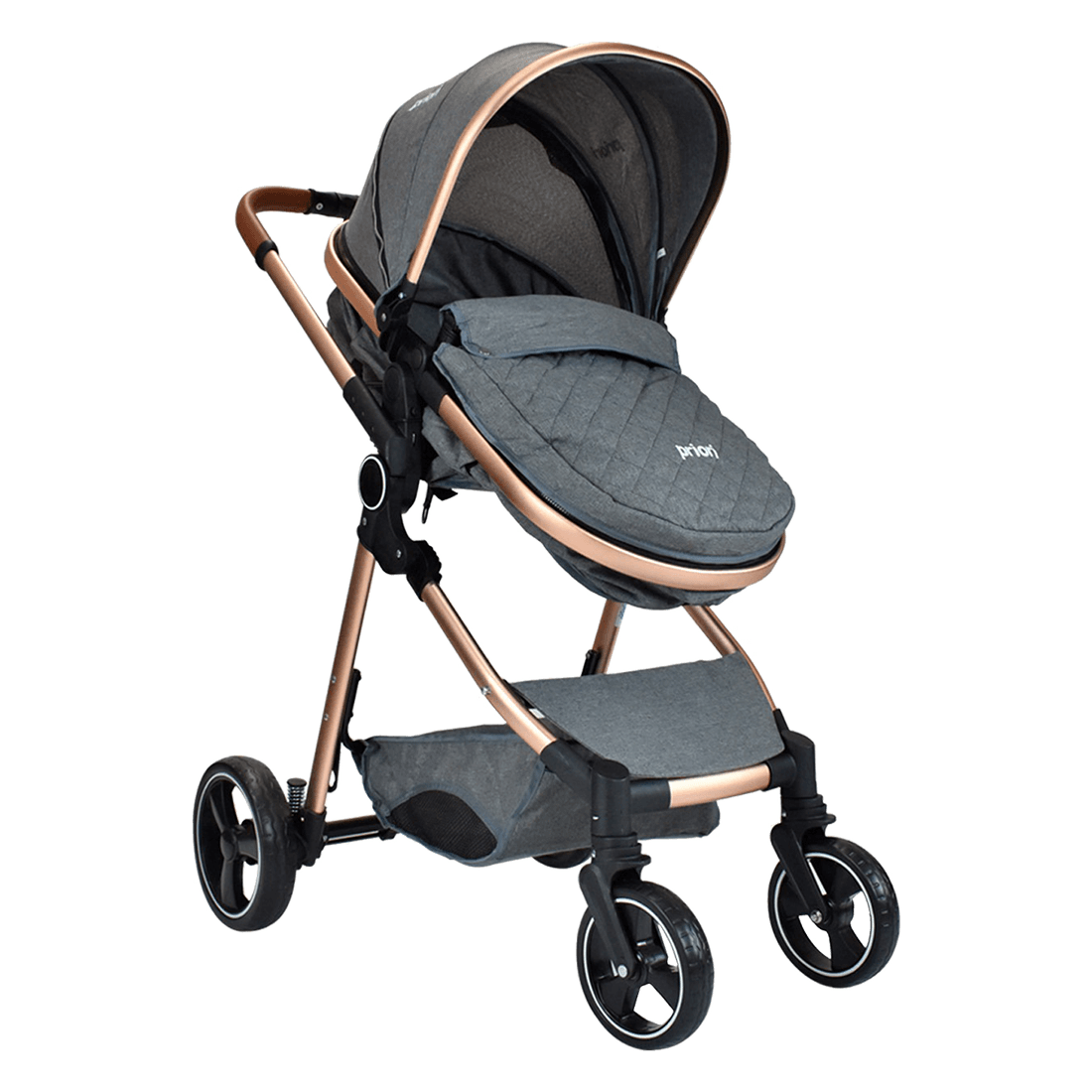 Coche Moisés Compacto para Bebé Mike Gris Claro - Priori