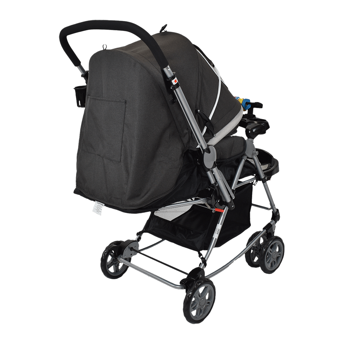 Coche Mecedora para Bebé Reversible Logan Gris - Happy Baby