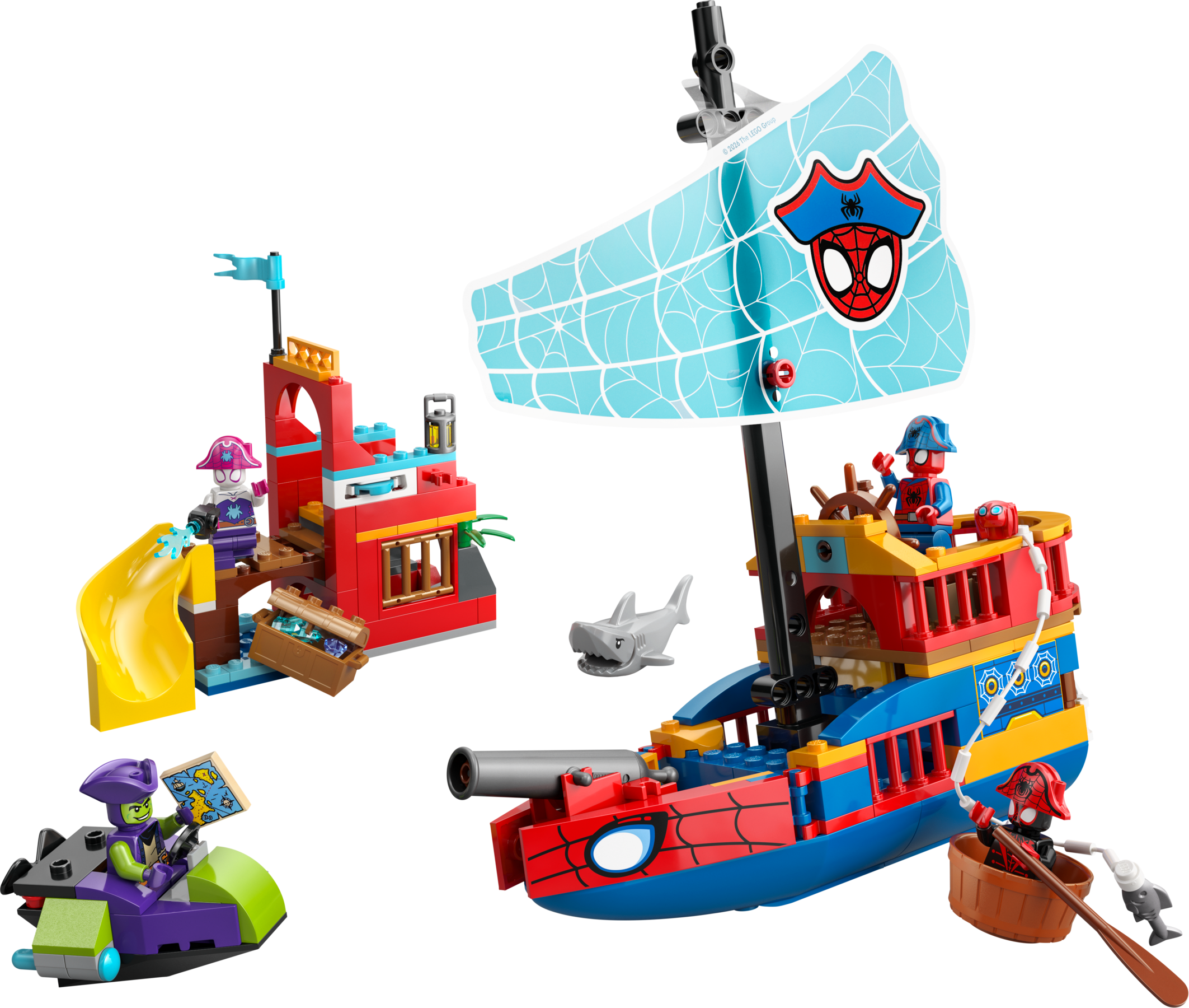 LEGO Marvel Spidey Barco Pirata del Equipo Spidey 11208