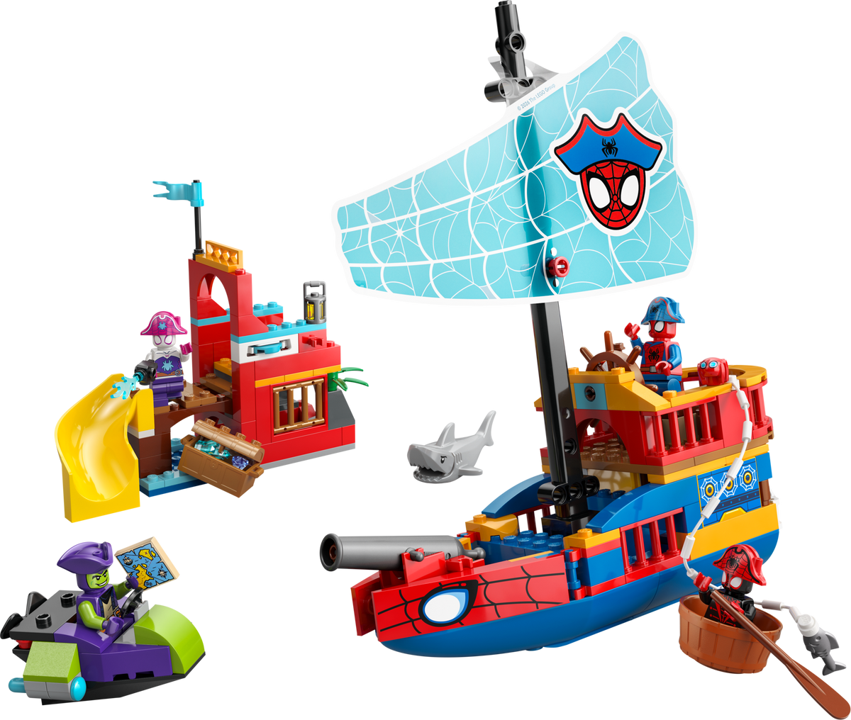 LEGO Marvel Spidey Barco Pirata del Equipo Spidey 11208