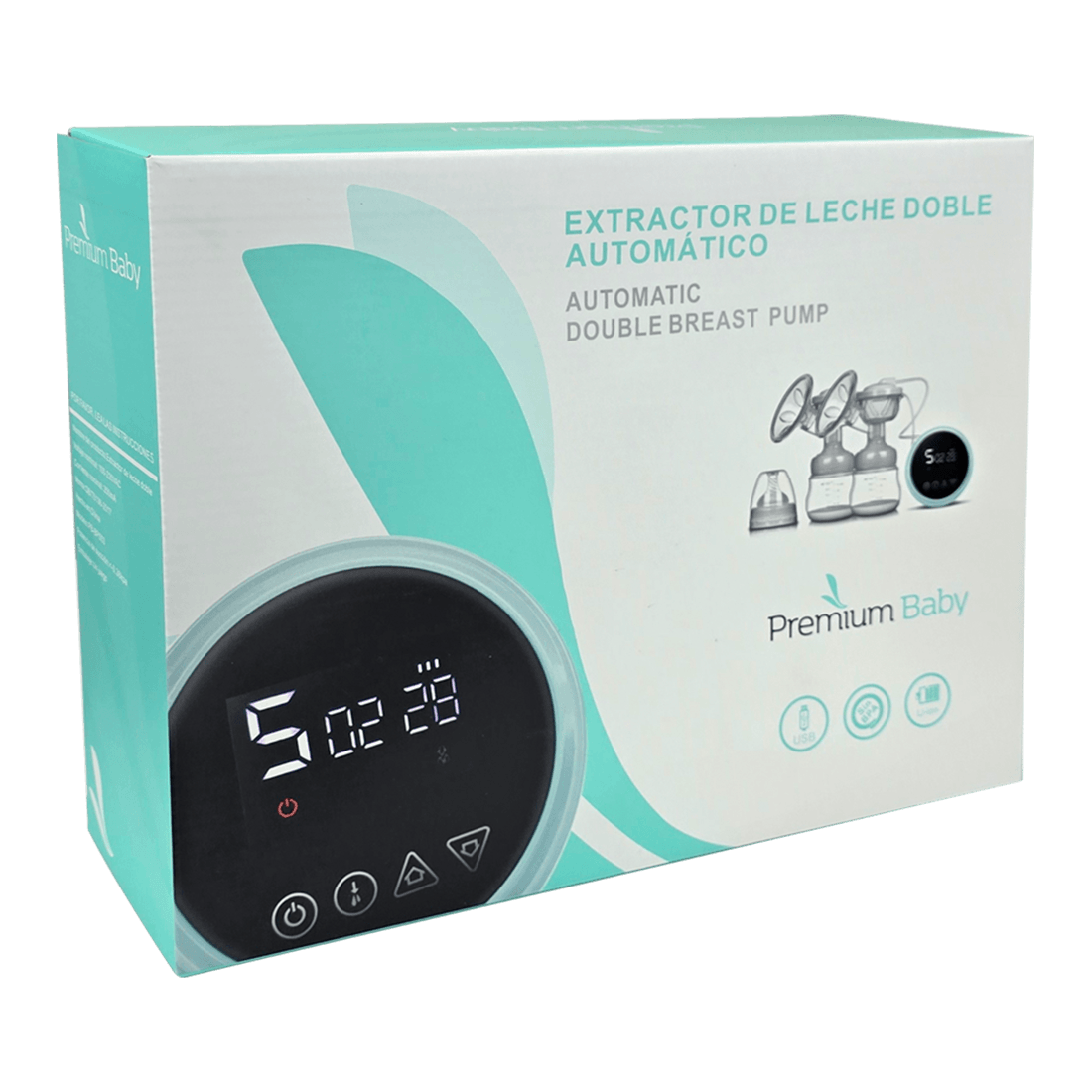 Extractor de Leche Doble Automático PB-BP003 - Premium Baby
